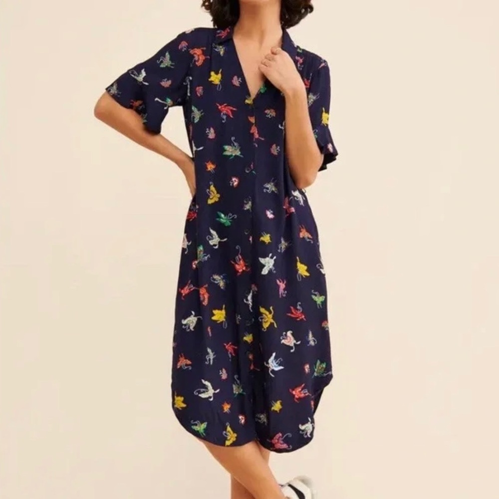 Anthropologie Maeve Midi Wrap Dress